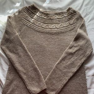 Women’s Croft and Barrow Tan Sweater